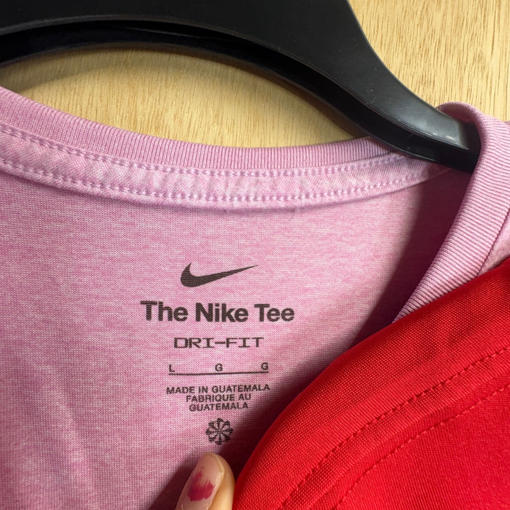 Nike Dri-FIT Womens Athletic 4 Pack Large Red Teal Pink Purple Training Tee - Picture 2 of 8